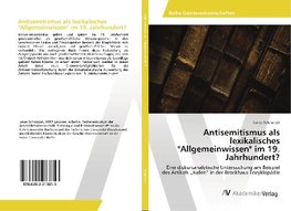 Antisemitismus als lexikalisches "Allgemeinwissen" im 19. Jahrhundert?