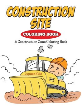 Construction Site Coloring Book