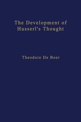 The Development of Husserl's Thought