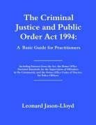 Jason-Lloyd, L: Criminal Justice and Public Order Act 1994