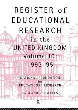 Research, N: Register of Educational Research in the United