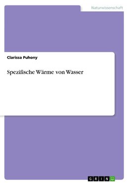 Spezifische Wärme von Wasser