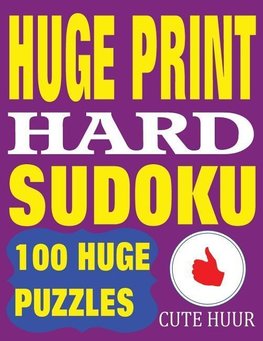 Huge Print Hard Sudoku