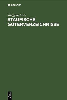 Staufische Güterverzeichnisse