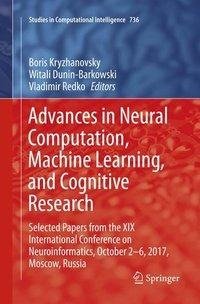 Advances in Neural Computation, Machine Learning, and Cognitive Research