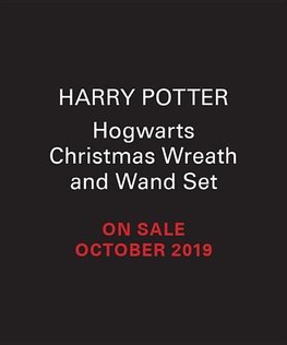 Harry Potter: Hogwarts Christmas Wreath and Wand Set: Lights Up!