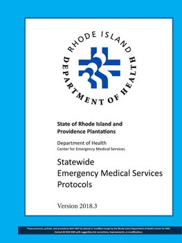 R.I. Statewide EMS Protocols 2018.03