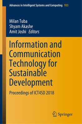 Information and Communication Technology for Sustainable Development