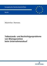 Tatbestands- und Rechtsfolgenprobleme von Bilanzgarantien beim Unternehmenskauf