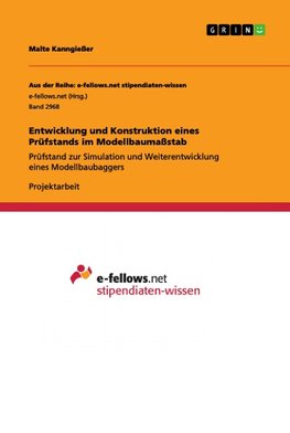 Entwicklung und Konstruktion eines Prüfstands im Modellbaumaßstab