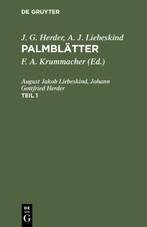 J. G. Herder; A. J. Liebeskind: Palmblätter. Teil 1