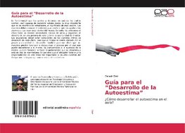 Díaz, D: Guía para el "Desarrollo de la Autoestima"