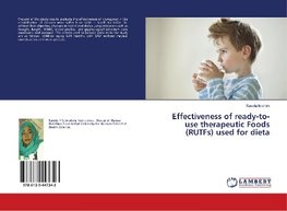 Effectiveness of ready-to-use therapeutic Foods (RUTFs) used for dieta