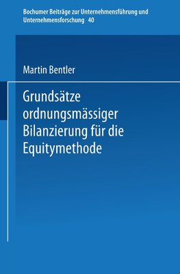 Grundsätze ordnungsmäßiger Bilanzierung für die Equitymethode