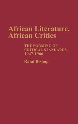 African Literature, African Critics