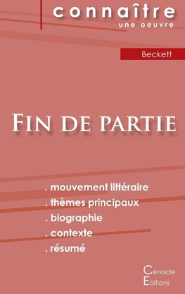 Fiche de lecture Fin de partie de Beckett (Analyse littéraire de référence et résumé complet)