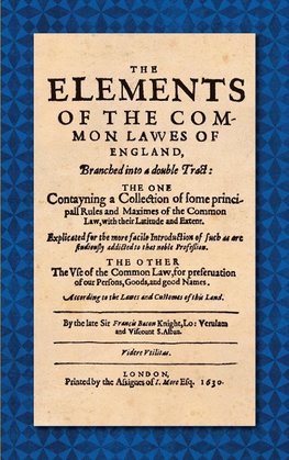 The Elements of the Common Laws of England (1630)