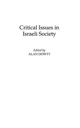 Critical Issues in Israeli Society