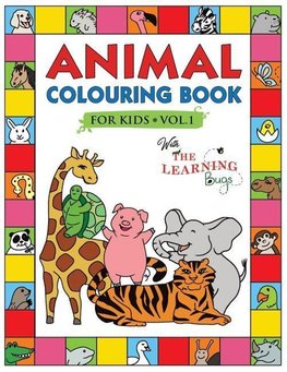 Animal Colouring Book for Kids with The Learning Bugs Vol.1