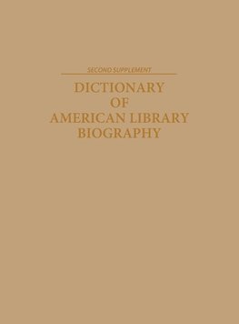 Dictionary of American Library Biography