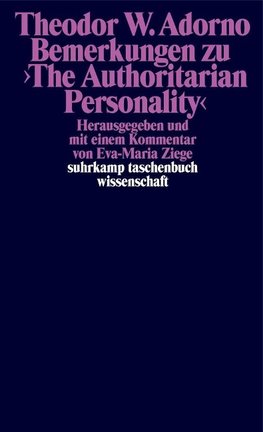 Bemerkungen zu >The Authoritarian Personality<