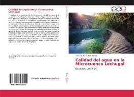 Calidad del agua en la Microcuenca Lechugal