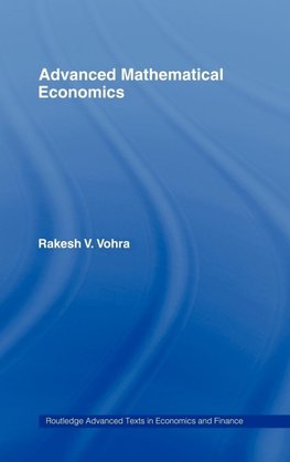 Advanced Mathematical Economics