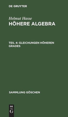 Gleichungen höheren Grades