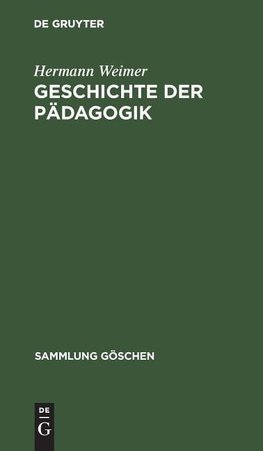 Geschichte der Pädagogik