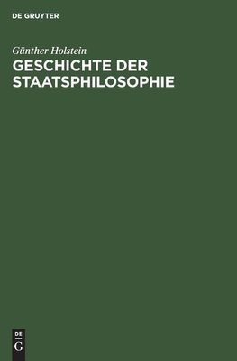 Geschichte der Staatsphilosophie