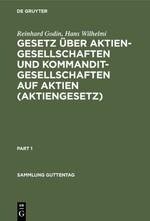 Gesetz über Aktiengesellschaften und Kommanditgesellschaften auf Aktien (Aktiengesetz)