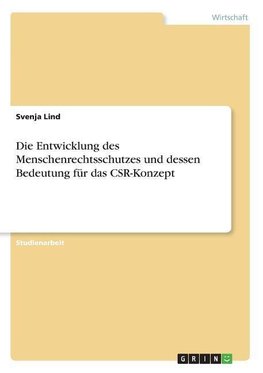 Die Entwicklung des Menschenrechtsschutzes und dessen Bedeutung für das CSR-Konzept