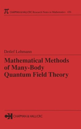 Mathematical Methods of Many-Body Quantum Field Theory