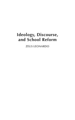 Ideology, Discourse, and School Reform