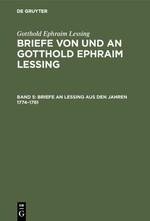 Briefe an Lessing aus den Jahren 1774-1781