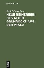 Neue Reimereien des alten Grünrocks aus der Pfalz