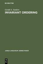 Invariant Ordering