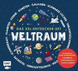 Das XXL-Entdecker-Set - Weltraum: Mit 10 Modellen zum Selberbauen, Sachbuch, Experimenten und cooler Rakete