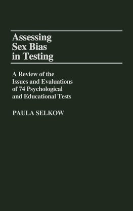 Assessing Sex Bias in Testing