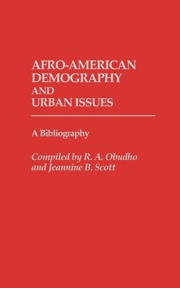 Afro-American Demography and Urban Issues