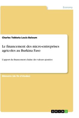 Le financement des micro-entreprises agricoles au Burkina Faso