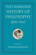 Baldwin, T: Cambridge History of Philosophy 1870¿1945