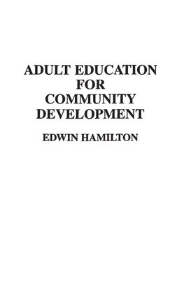 Adult Education for Community Development