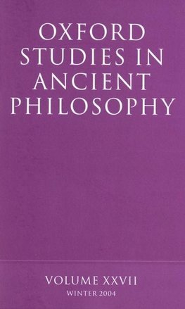 Oxford Studies in Ancient Philosophy