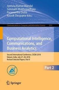 Computational Intelligence, Communications, and Business Analytics