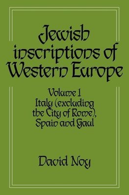 Jewish Inscriptions of Western Europe