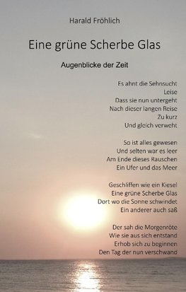 Eine grüne Scherbe Glas