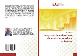 Irié, B: Analyse de la performance du service achats d'une e