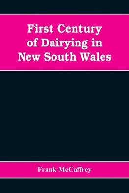 First century of dairying in New South Wales