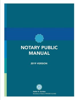 Rhode Island Notary Public Manual